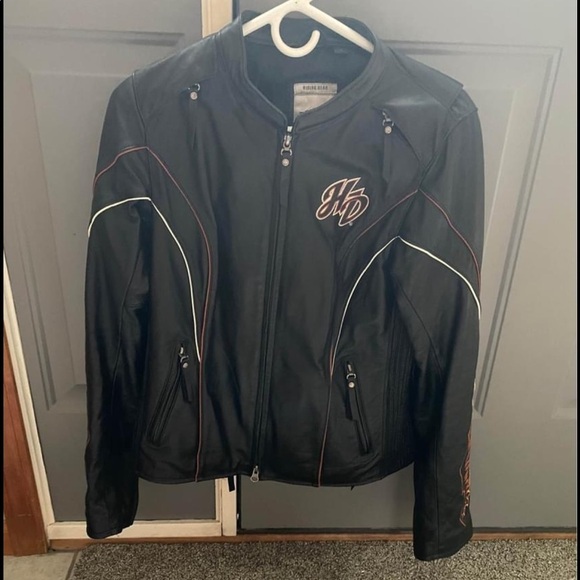 Harley Davidson Authentic Real Leather Jacket - Picture 1 of 3